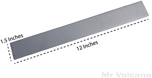 מר הר געש 5-מארז להב סכין פלדה / 12 איקס 1.5 איקס 1/8 | 1095 בילטים מלאי שטוחים בפחמן גבוה לייצור סכינים